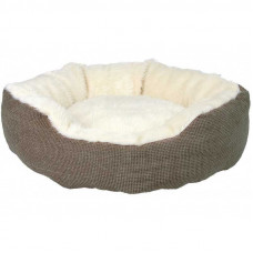 Trixie Yuma Bed - A round plank bed from fur for cats and dogs of small breeds