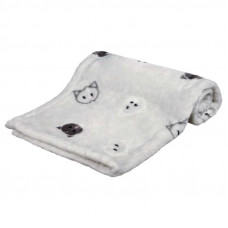 Trixie Mimi Blanket - A soft plush rug with muzzles for cats