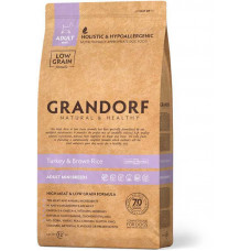 Grandorf Turkey&Brown Rice Adult Mini - A dry feed with a turkey and brown rice for adult dogs of small breeds