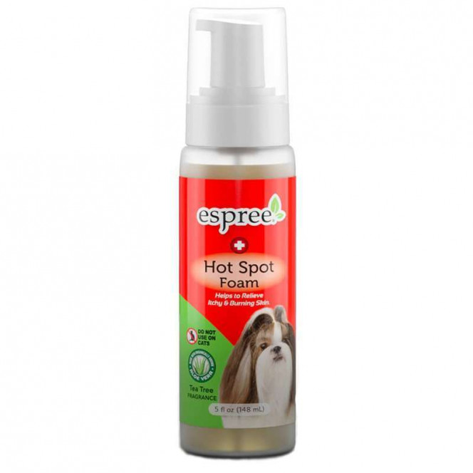 Espree Hot Spot Foam - Medical foam for washing with tea tree oil, a camomile and an aloe for dogs