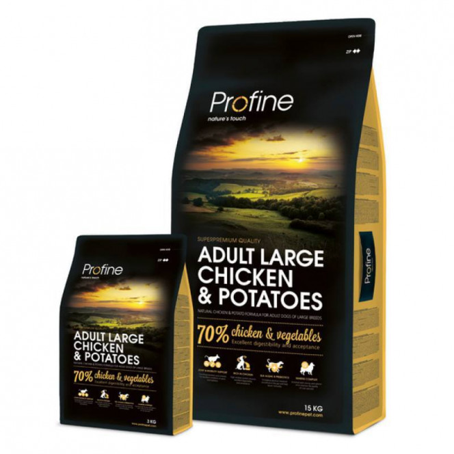 Profine (Professional Ainu) of Adult Large Breed Chicken&Potatoes - Dry dog food of large breeds with chicken and potatoes