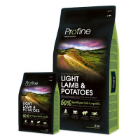 Profine (Профайн) Light Lamb&Potatoes - Сухой гипоаллергенный корм для контроля веса собак с ягненком и картофелем