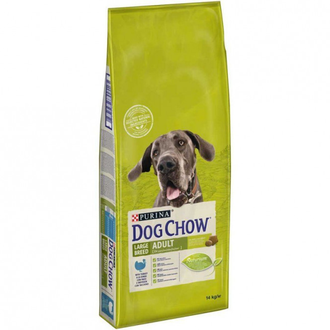 Dog Chow (Dog of Chau) Adult Large Breed - A dry feed with a turkey for adult dogs of large breeds