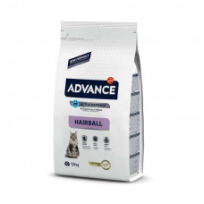 Advance Cat Hairball - The dry feed with a turkey and rice for cats, promotes removal of lumps of wool from a stomach