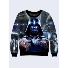 Mens 3D-print sweatshirt - Darth Vader. Long sleeve. Made in Ukraine.