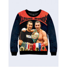 Mens 3D-print sweatshirt - Brothers Klitschko. Made in Ukraine.