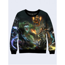 Mens 3D-print sweatshirt - Dota, characters. Long sleeve. Made in Ukraine.