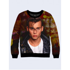 Mens 3D-print sweatshirt - Wade Walker, Film Cry-Baby. Long sleeve. Made in Ukraine.