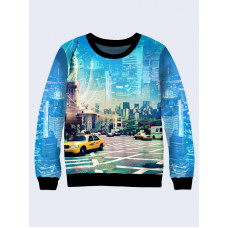 Mens 3D-print sweatshirt - New York City. Made in Ukraine.