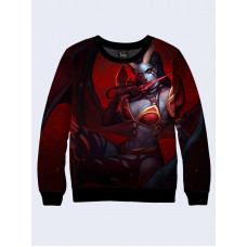 Mens 3D-print sweatshirt - Queen of Pain. Long sleeve. Made in Ukraine.