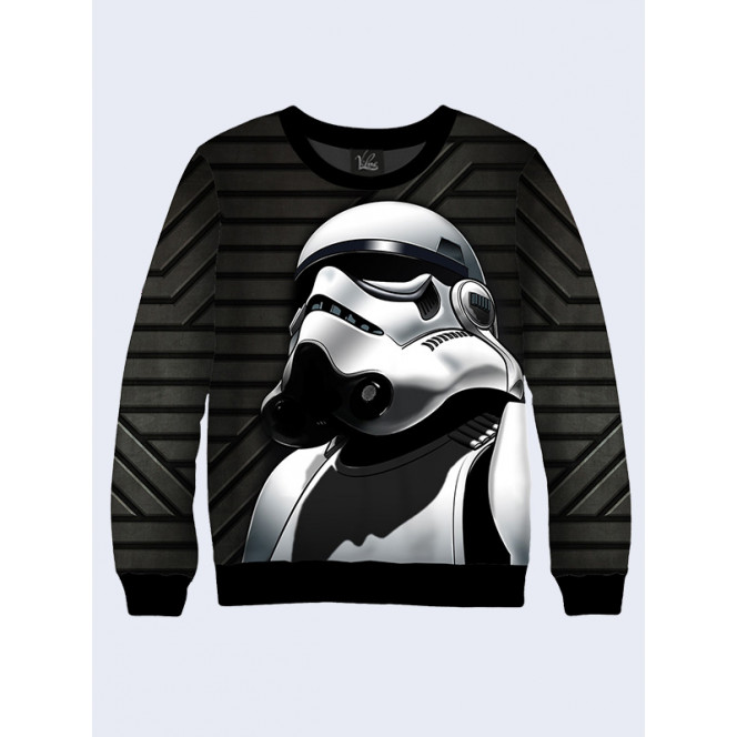 Mens 3D-print sweatshirt - Stormtrooper, Star Wars. Long sleeve. Made in Ukraine.