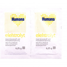 Electrolyte of HUMANA (Human) with banana of 6.25 g