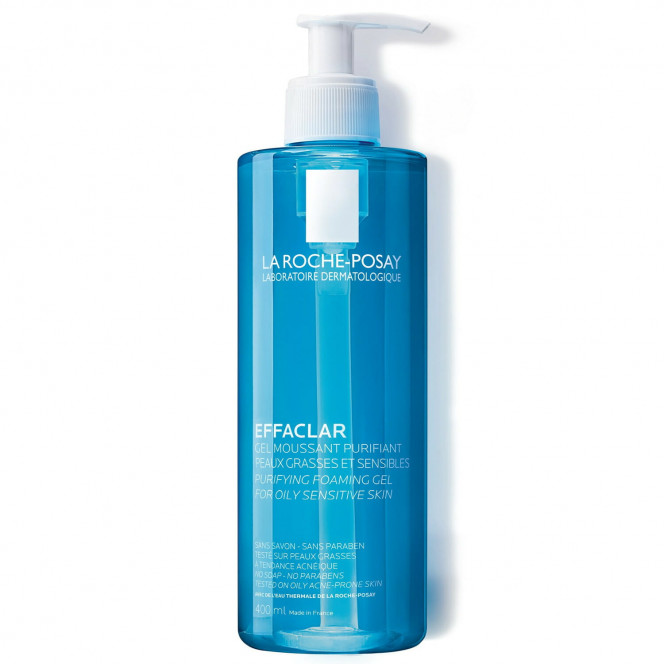 Gel-mousse for a face of La Roche-Posay (La Roche Pose) Efaklar cleaning for oily problem skin of 400 ml