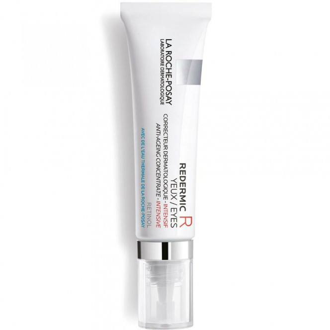 Concentrate for skin around eyes of La Roche-Posay (La Roche Pose) Redermik P dermatological anti-aging intensive operation of 15 ml