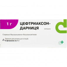 Tseftriakson-Darnitsa time. for solution for infection. fl. 1 g No. 5