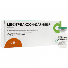 Tseftriakson-Darnitsa time. for solution for infection. fl. 0.5 g No. 5