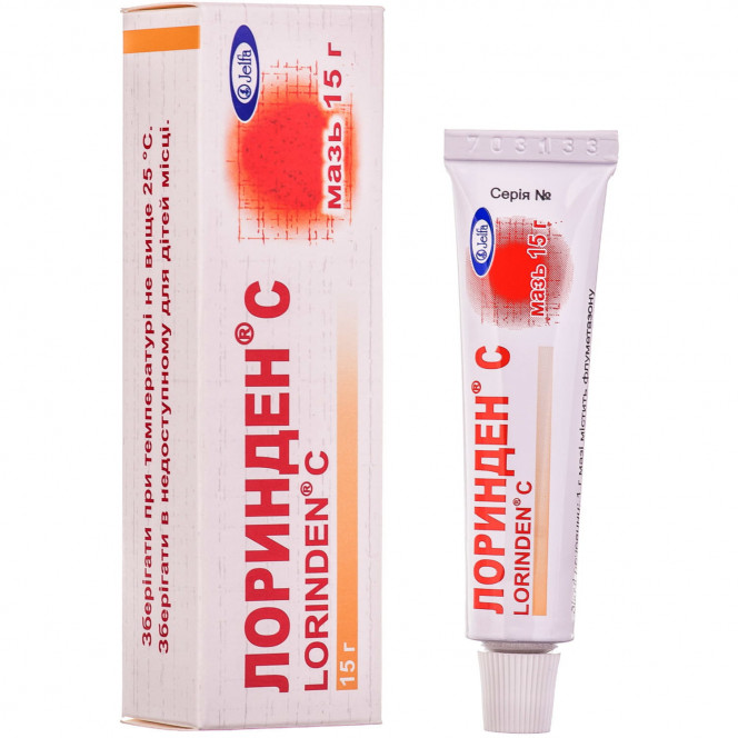 Lorindenm About ointment of a tube of 15 g