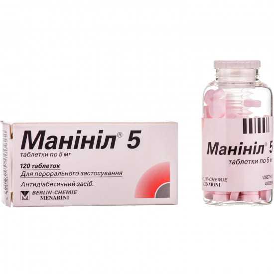 Maninil of 5 tab. of 5 mg No. 120