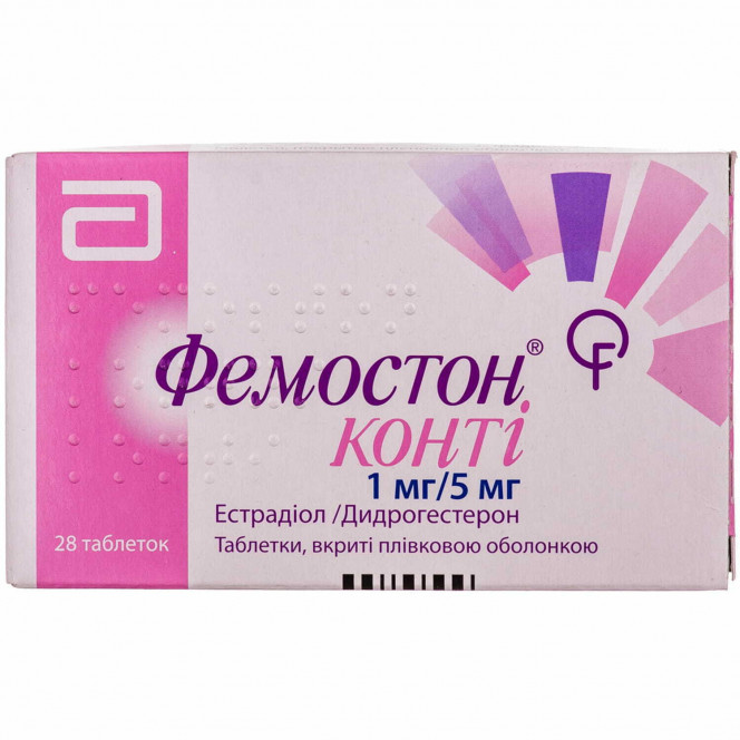 Femoston of Konti of the tab. of p/o 1mg/5mg No. 28