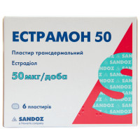 Эстрамон 50 пластырь трансдерм. 50 мкг/сутки №6