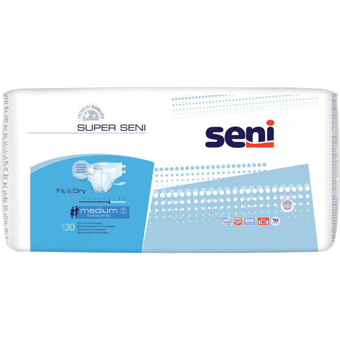 Diapers for adult Seni Super Medium (Super Medium) M/2 size are 30 pieces