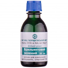 Diamond. green solution alcohol. 1% fl. 20 ml (Brilliant green)