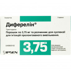 Diferelin time. for infection. 3.75 mg + r-nl with syringe No. 1