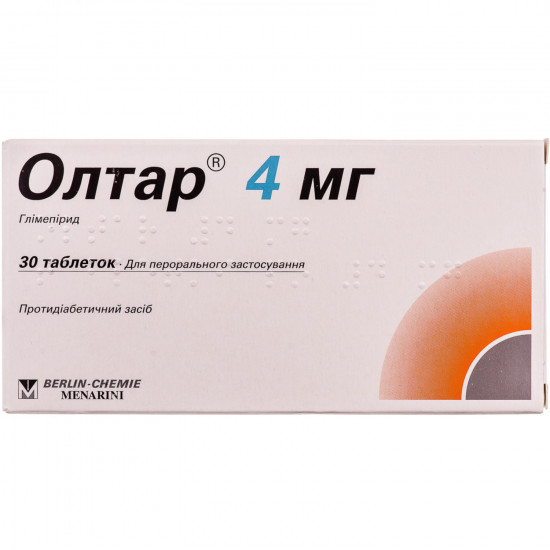 Oltar of the tab. of 4 mg No. 30