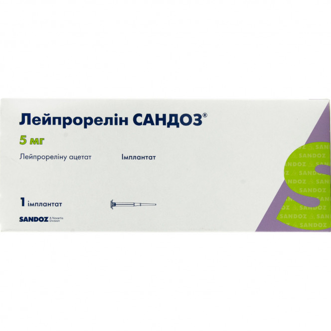 Leyprorelin Sandoz implan. 5 mg syringe No. 1