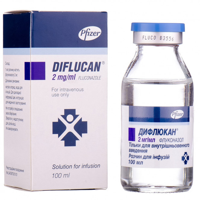 Diflucan solution inf. 2mg/ml fl. 100 ml