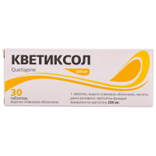 Kvetiksol of the tab. of p/o of 200 mg No. 30