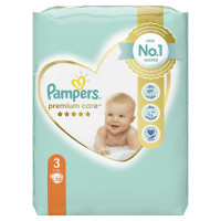 Diapers for children of PAMPERS Premium Care (Pampers the Premium) Midi (midi) of 3 from 6 to 10 kg micro packing of 20 pieces