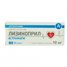 Lizinopril-Astrafarm tab. of 10 mg No. 30