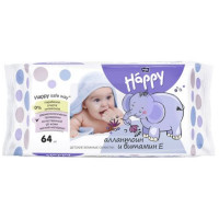 Wet towel wipes BELLA Happy Baby Alantoin of 64 pieces