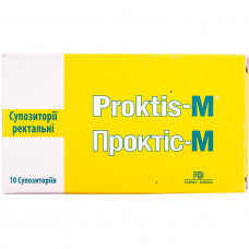 Proktis-M suppositories (candles) rectal on 2 g from hemorrhoids of 10 pieces