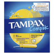 Tampons female TAMPAX Compak Regular with the applicator of 8 pieces