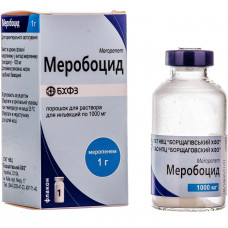 Merobotsid time. for solution for infection. 1000 mg fl. No. 1