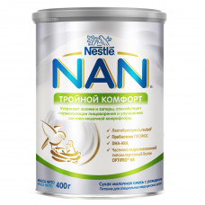 Mix milk children's NESTLE of Nan Triple comfort against gripes and constipations since the birth of 400 g