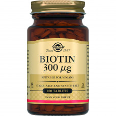 SOLGAR biotin (Solgar) of a tablet on 300 mkg a bottle of 100 pieces