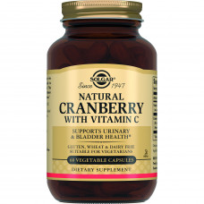 Cranberry natural with capsule SOLGAR vitamin C a bottle of 60 pieces