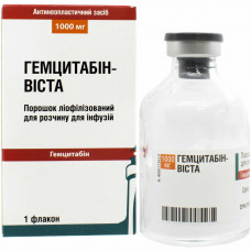 Gemtsitabin-Vista time. liof. for solution for inf. 1000 mg fl. No. 1