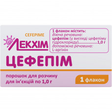 Tsefepim time. for solution for infection. 1 g fl. No. 1