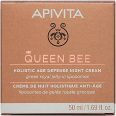 Cream for the person APIVITA QUEEN BEE (Quinn Bee) night for complex protection against aging with a walnut uterine milk in liposomes of 50 ml