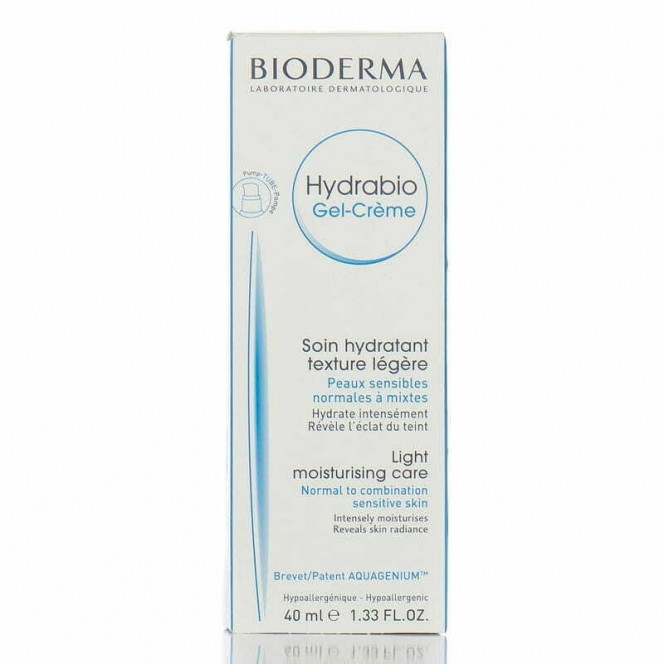 Гель-крем для лица BIODERMA (Биодерма) Гидрабио увлажняющий для чувствительной кожи 40 мл