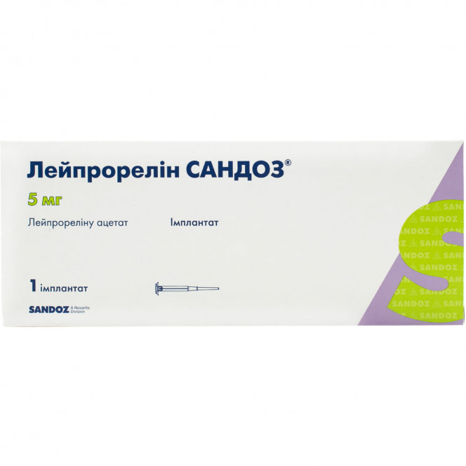 Leyprorelin Sandoz implan. 5 mg syringe No. 1 ***