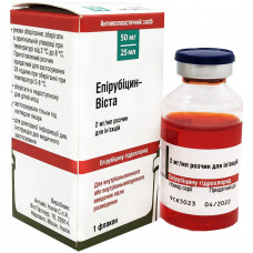 Epirubitsin-Vista solution for infection. 2mg/ml fl. 25 ml (50 mg) No. 1 ***