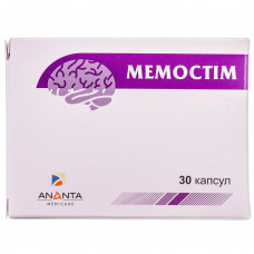 Dietary additive for improvement of work of a brain Memostim of the capsule 3 blisters on 10 pieces