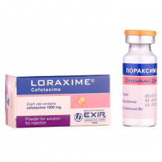 Loraksim time. for solution for infection. 1000 mg fl. No. 1