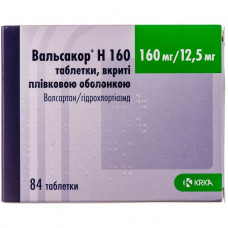 Valsakor H tab. of p/o 160mg/12.5mg No. 84