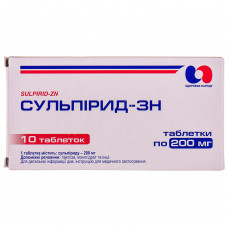 Sulpirid-ZN tab. of 200 mg No. 10